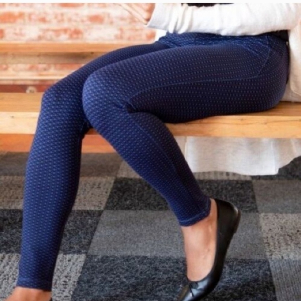 Betabrand pull on heart stretch cropped pants